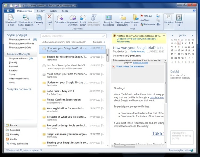 Аналог windows live mail для windows 10